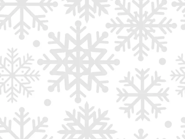 Snöflingor, sömlöst mönster för din design — Stock vektor