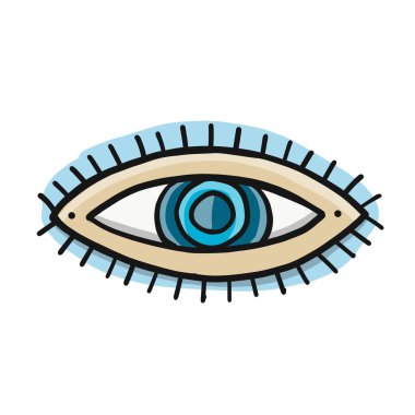 Göz simgesi. Tasarımınız için çizim