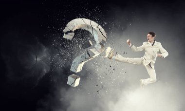 Artık şüphe ve sorular. Karışık teknik