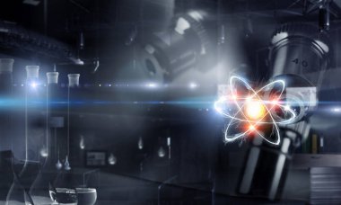 Bilim teknoloji kavramı. Karışık teknik