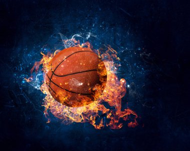 Basketball game concept clipart