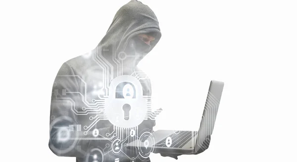 Hacker stehlen Informationen — Stockfoto