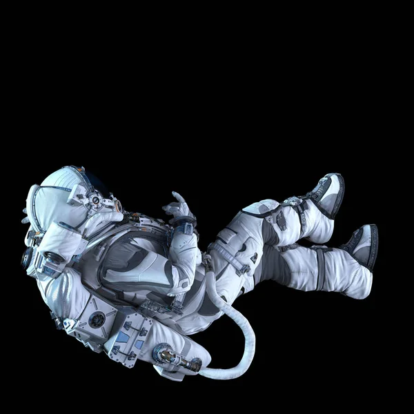 Astronaute dans l'obscurité. Techniques mixtes — Photo