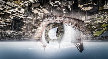 Şehir panoramik manzaralı