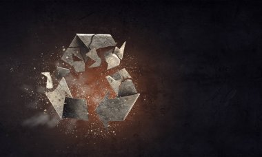 Ekoloji sorun tehlike. Karışık teknik