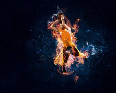 Basketbolcu yanıyor
