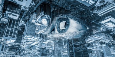 Şehir panoramik manzaralı