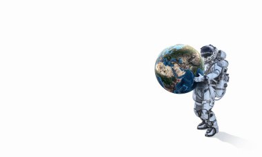 Uzay adamı taşımak büyük gezegen. Karışık teknik