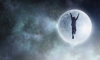 Rüya çocuk evlat. Karışık teknik