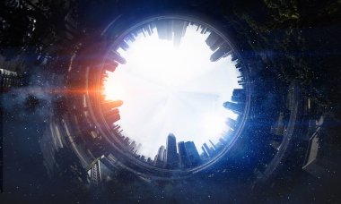 Kocaman bizim dünya. Karışık teknik