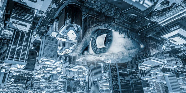 Şehir panoramik manzaralı