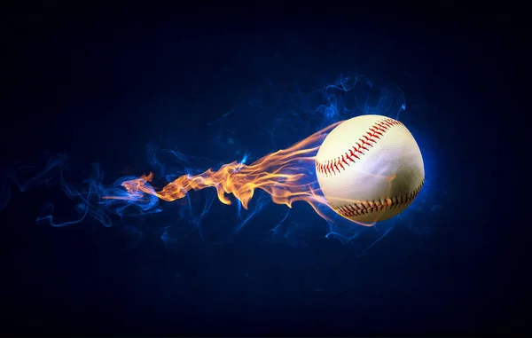 Égő tűz labda — Stock Fotó
