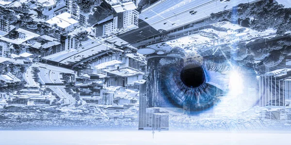 Şehir panoramik manzaralı