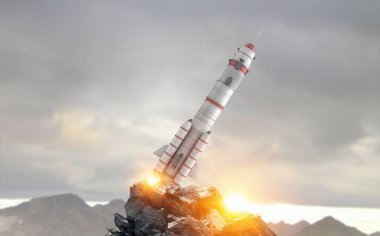 Roket uzay gemisi. Karışık teknik