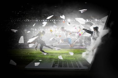 Oyun sıcak anlar. Karışık teknik