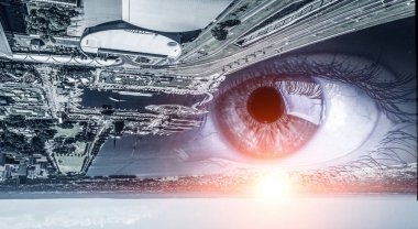 Şehir panoramik manzaralı