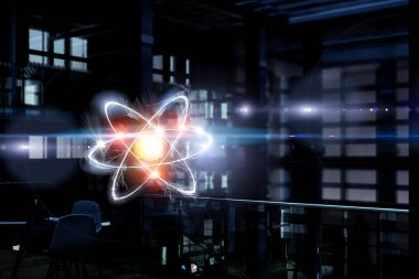 Bilim teknoloji kavramı. Karışık teknik