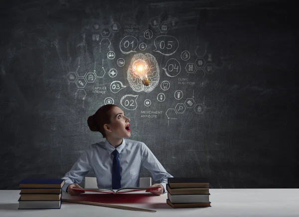 De vuelta a la escuela. Medios mixtos — Foto de Stock