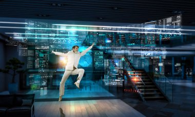 Hayat onun etkin durumunda. Karışık teknik