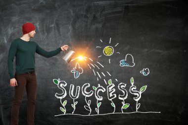 Sağ daha iyi geleceğe yatırım. Karışık teknik