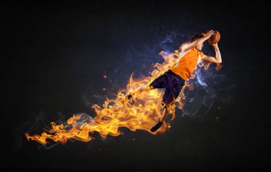Basketbolcu yanıyor
