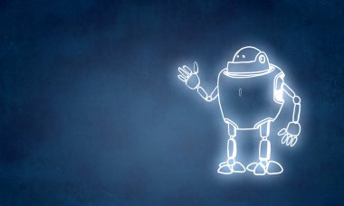 elle çizilen robot
