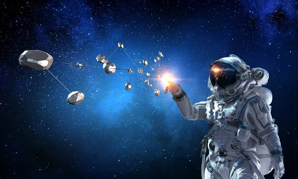 Astronomin som en vetenskap. Mixed media — Stockfoto