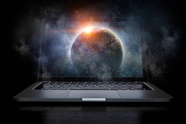 açılan dizüstü aygıtı