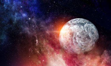 Plüton gezegeni. Karışık teknik