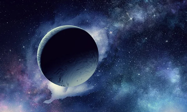 Planete spațiale și nebuloase — Fotografie, imagine de stoc