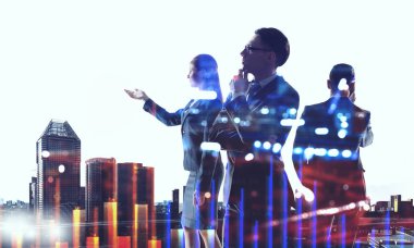 Modern iş yaşam. Karışık teknik