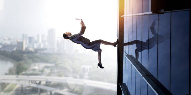 Yukarı ve üst kadar. Karışık teknik