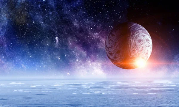 Pluto Planet Space Elements Image Furhished Nasa — Stock Photo, Image