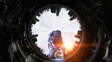 Astronot ve uzay. Karışık teknik