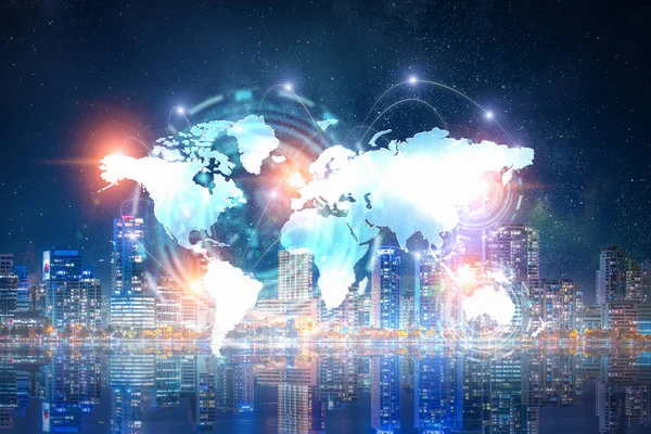 Wereldwijde technologie concept — Stockfoto