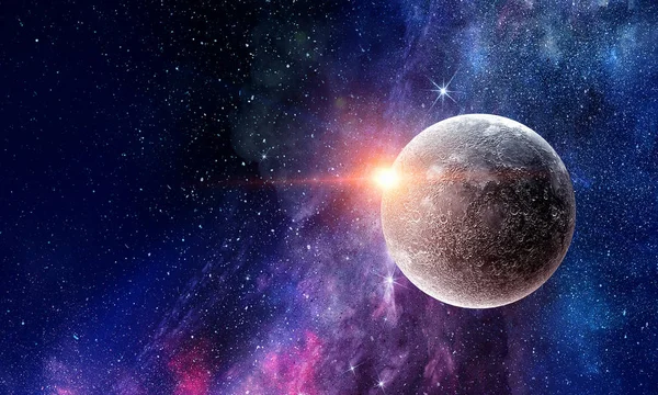 Planeta Plutão. Meios mistos — Fotografia de Stock