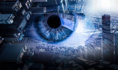 Şehir panoramik manzaralı