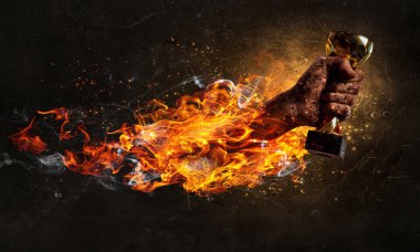 Kavram başarı sıkı çalışma ve zafer