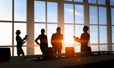 İş takım çalışması konsepti