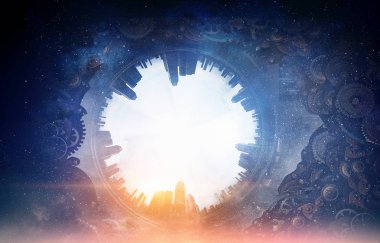 Kocaman bizim dünya. Karışık teknik