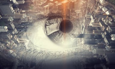 Şehir panoramik manzaralı