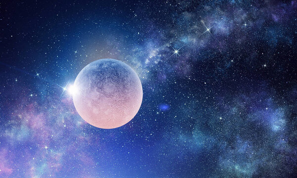 Space planets and nebula