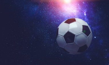 Cosmos içinde futbol topu