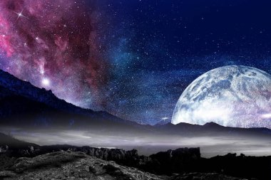 Plüton gezegeni. Karışık teknik