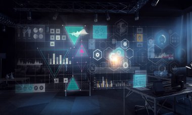 Medya Teknolojileri iş için. Karışık teknik