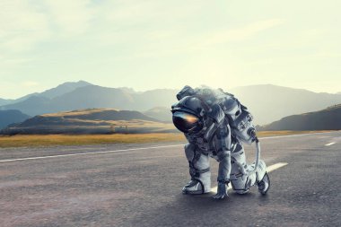 Astronot çalıştırmak başlangıç. Karışık teknik