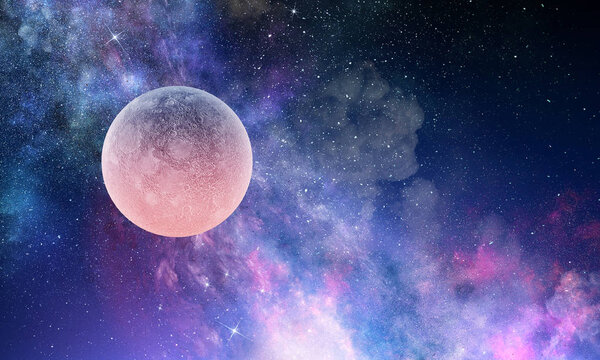 Space planets and nebula