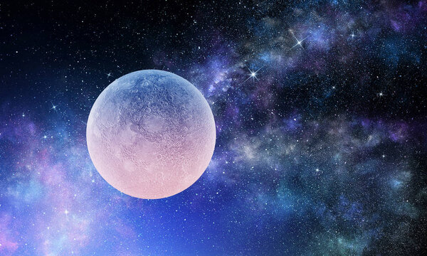 Space planets and nebula