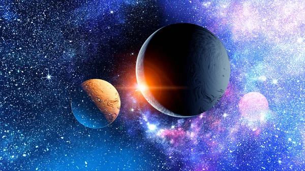 Плутон планети. Змішана — стокове фото