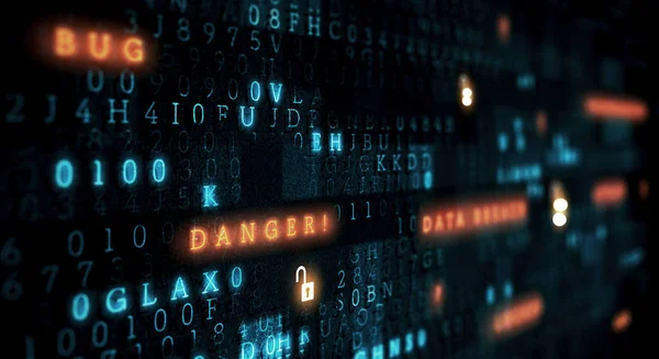 Perigo de ataque hack — Fotografia de Stock